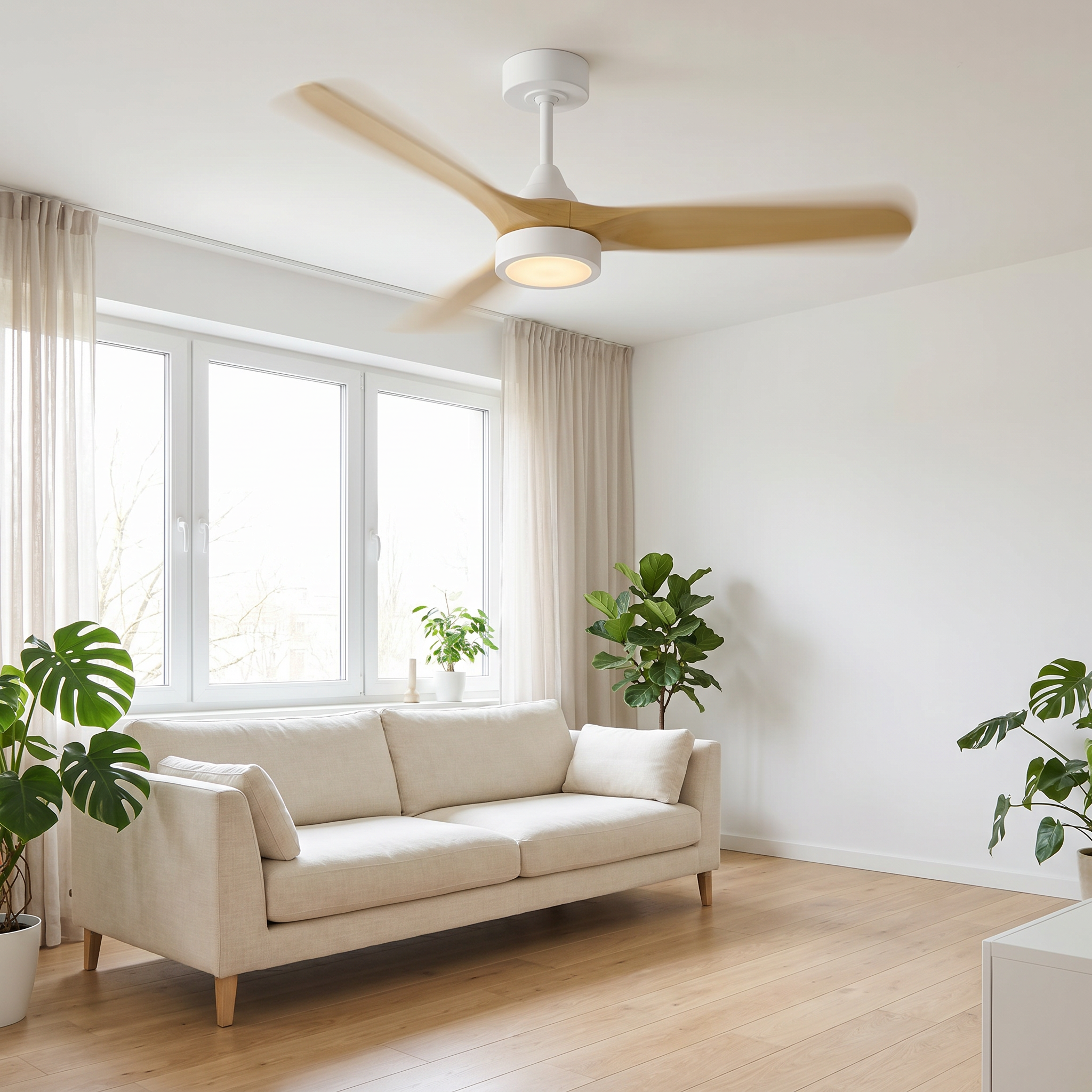Bronte — Bronte Scandinavian DC Ceiling Fan with CCT LED — 132 cm | aussieceilingfans