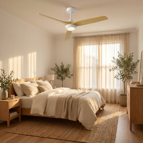 Bronte — Bronte Scandinavian DC Ceiling Fan with CCT LED — 132 cm | aussieceilingfans