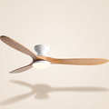 Kiama — Kiama Solid Timber Ceiling Fan with 24 W LED — White | aussieceilingfans
