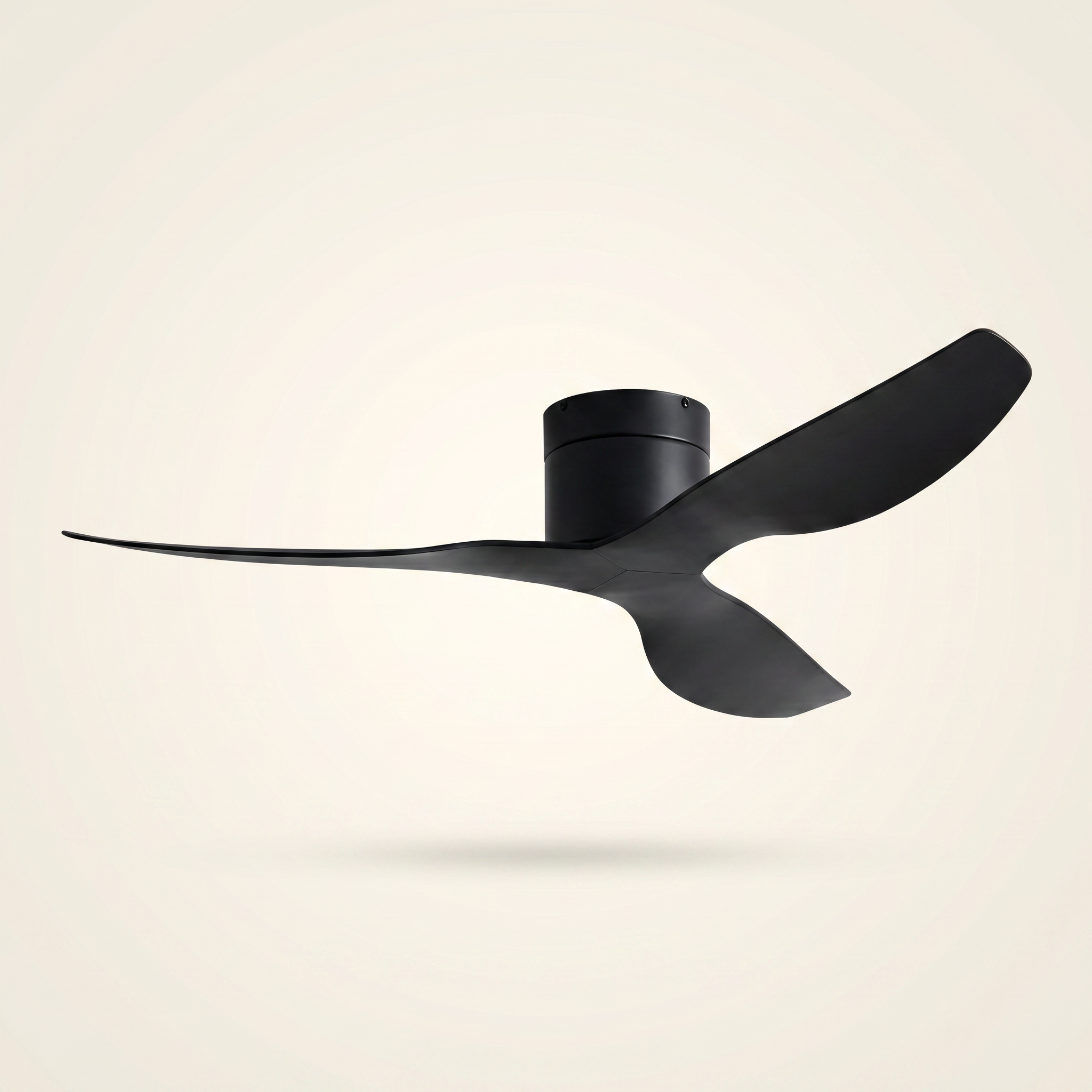 Coogee Flush Mount DC Ceiling Fan — Black | aussieceilingfans