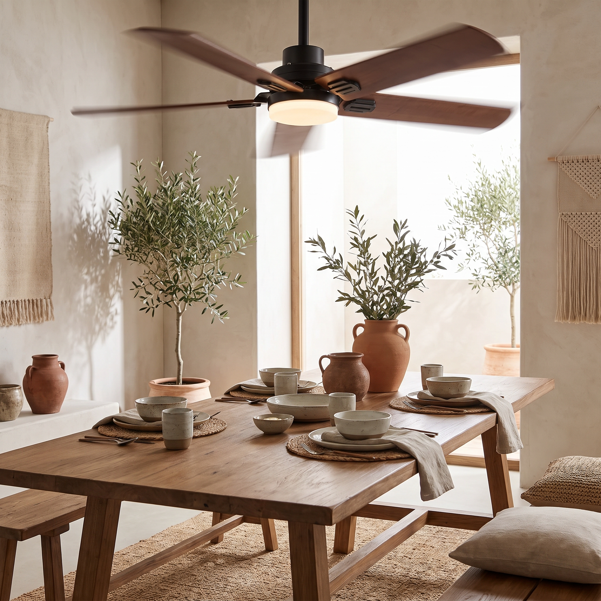 Jarrah — Jarrah Heritage Walnut Ceiling Fan with Dimmable LED | aussieceilingfans