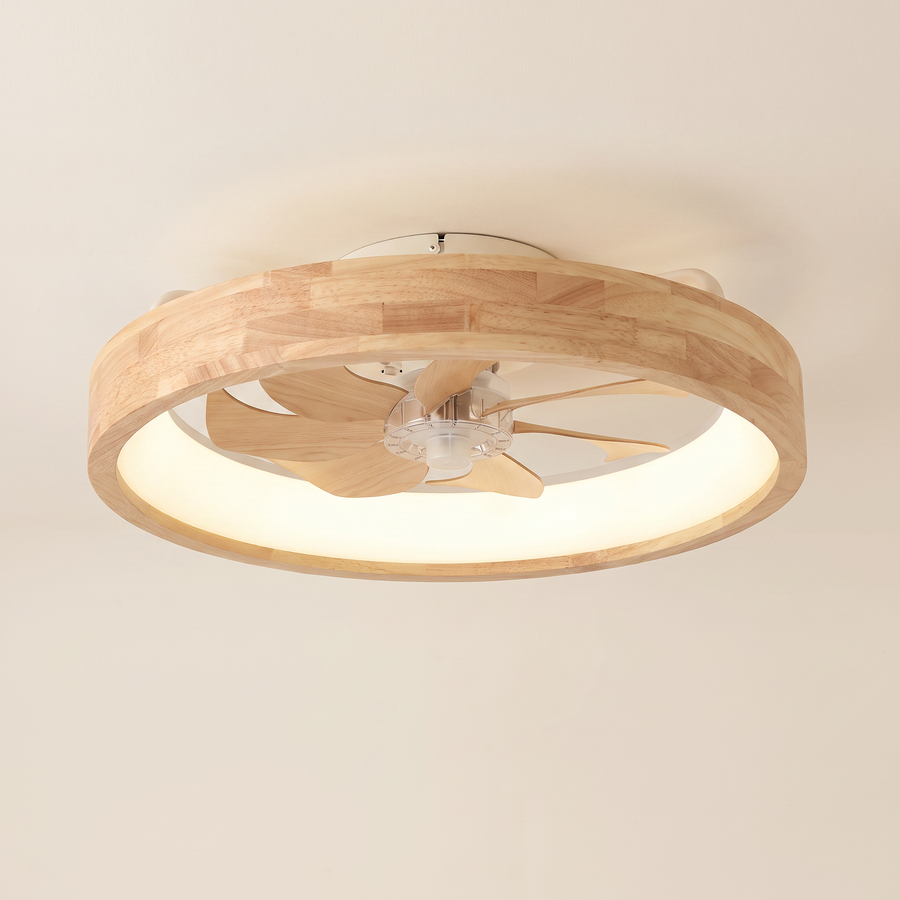 Haven Timber Crown LED Ceiling Fan 50 cm