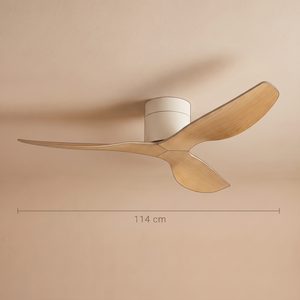 Coogee ceiling fan blade span dimension diagram, 114 cm