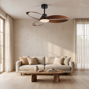 Sorrento ceiling fan installed in a living room