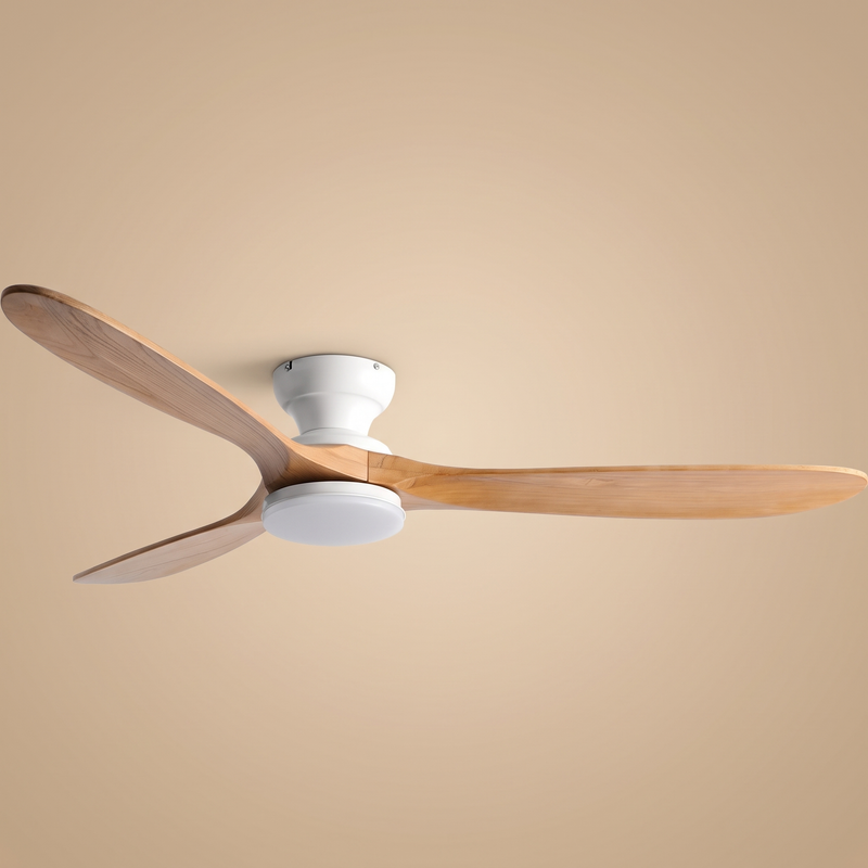 Kiama Solid Timber 24 W LED Ceiling Fan White