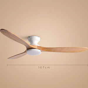 Kiama ceiling fan blade span dimension diagram, 107 cm