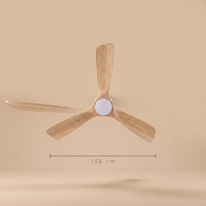 Bronte ceiling fan blade span dimension diagram, 132 cm