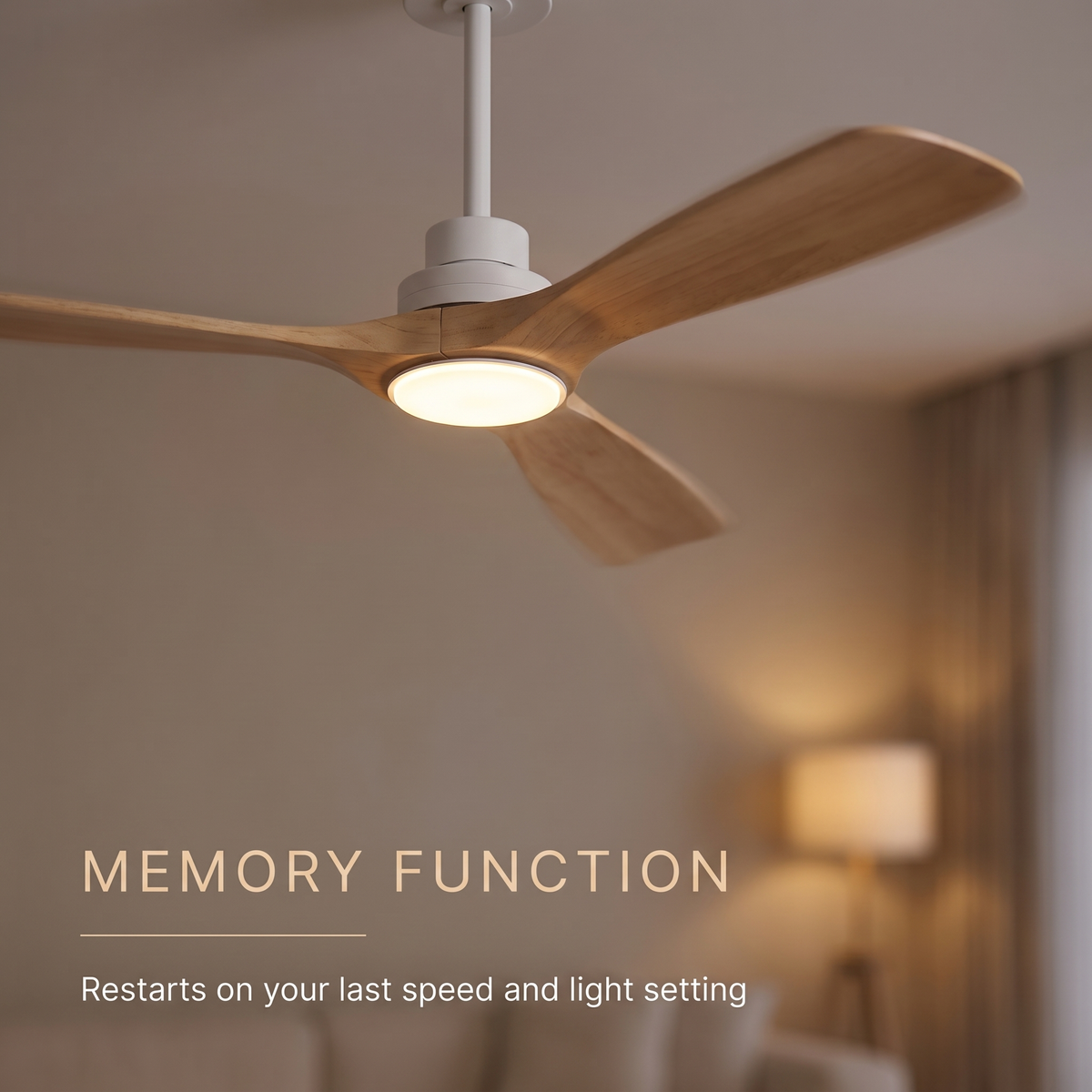 Bronte ceiling fan memory function restarts on last setting
