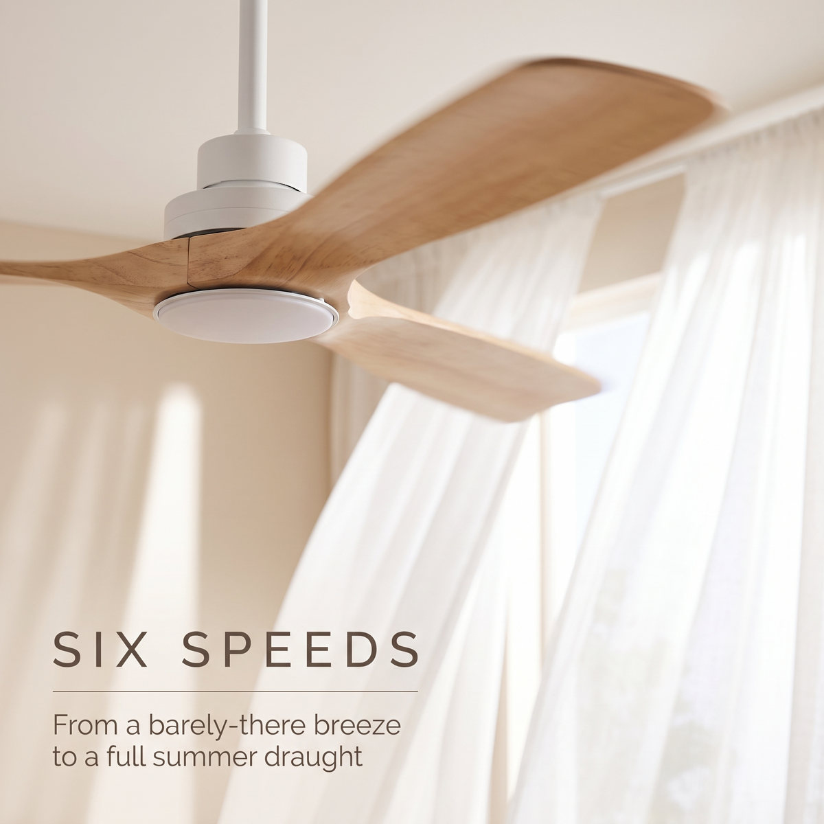 Bronte ceiling fan six speeds