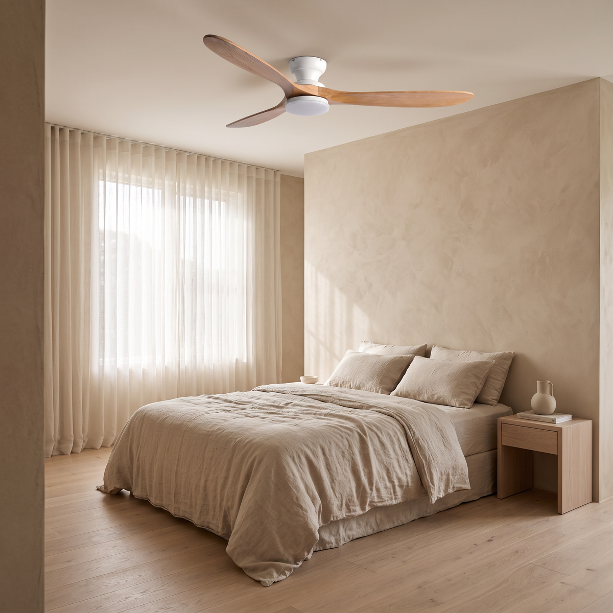 Kiama ceiling fan installed in a bedroom