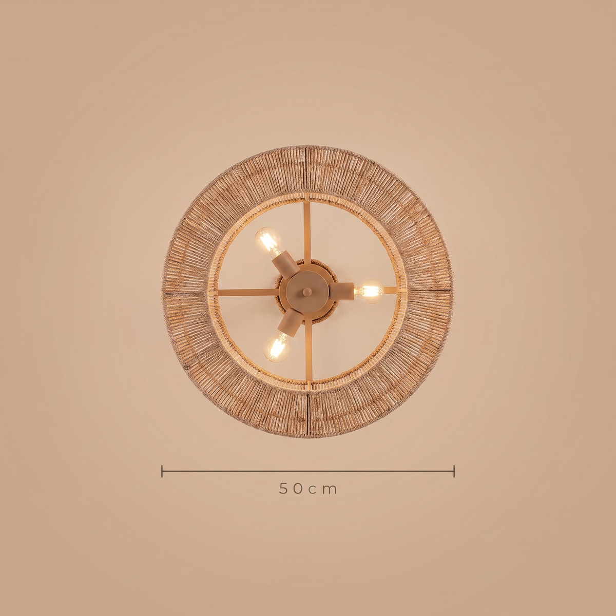 Dune drum ceiling fan diameter diagram, 50 cm