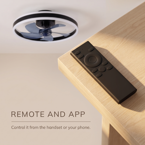 Orbit ceiling fan controlled by remote and app