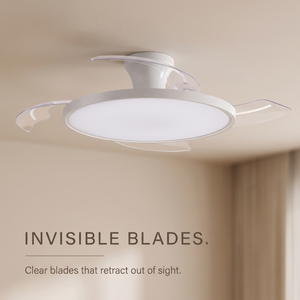 Zephyr ceiling fan clear retractable blades