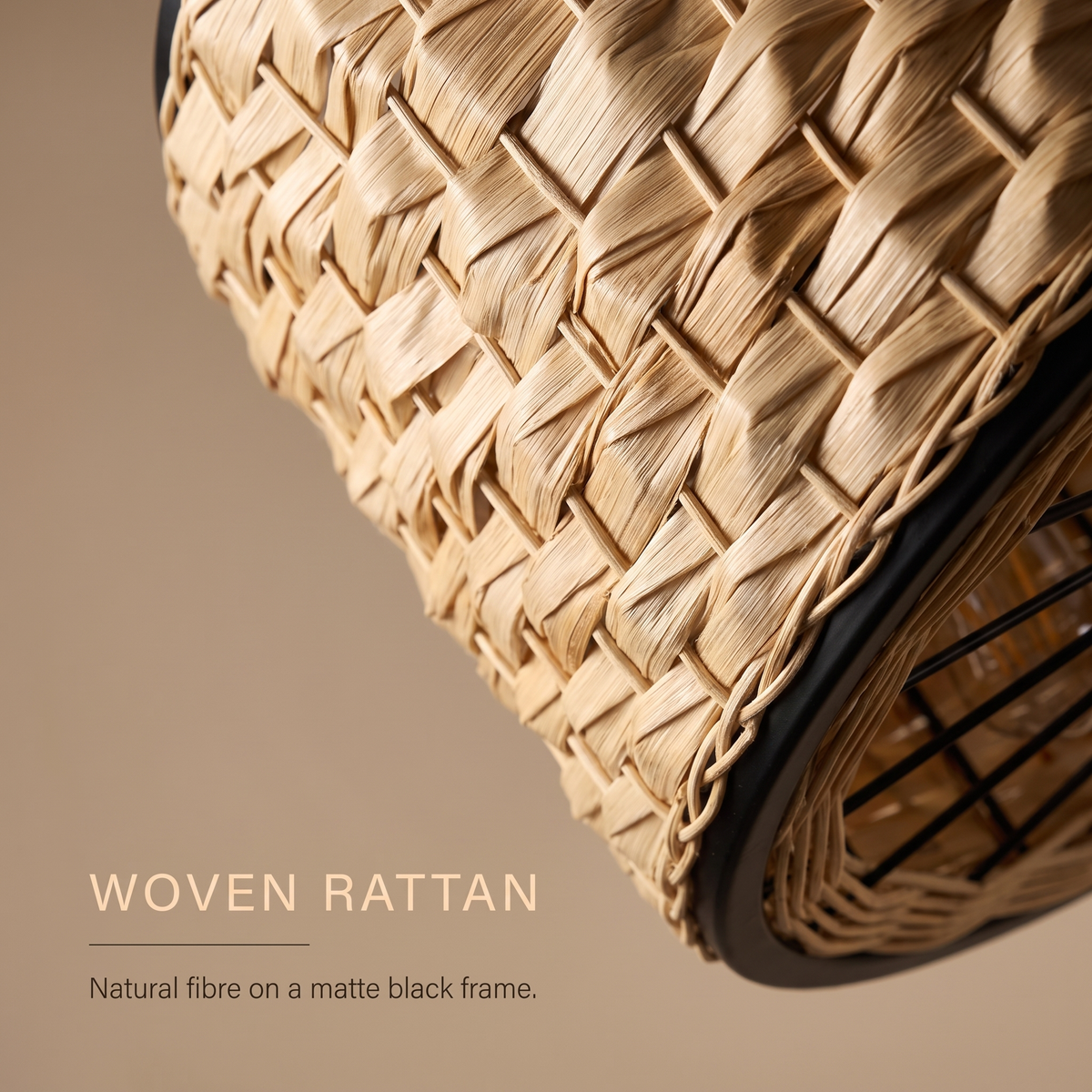 Cove woven rattan texture close-up