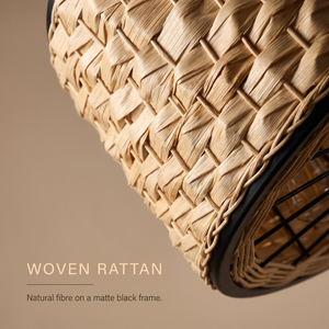 Cove woven rattan texture close-up