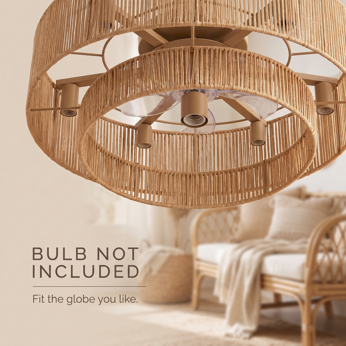 Reef ceiling fan bulb not included