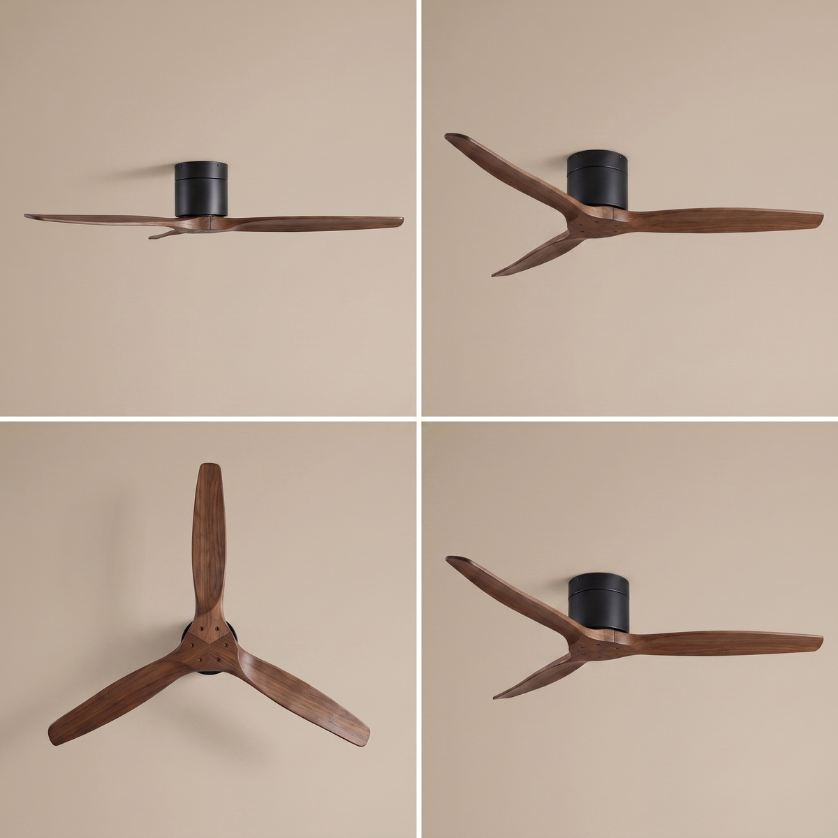 TurboFlow ceiling fan four angles