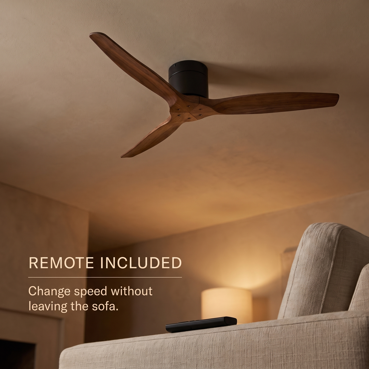 Remote control included