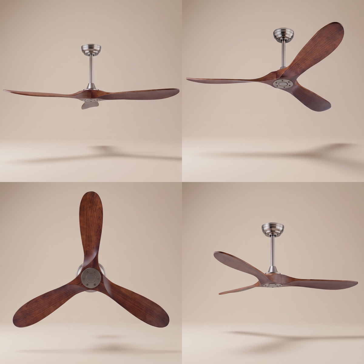 VistaWood ceiling fan four angles