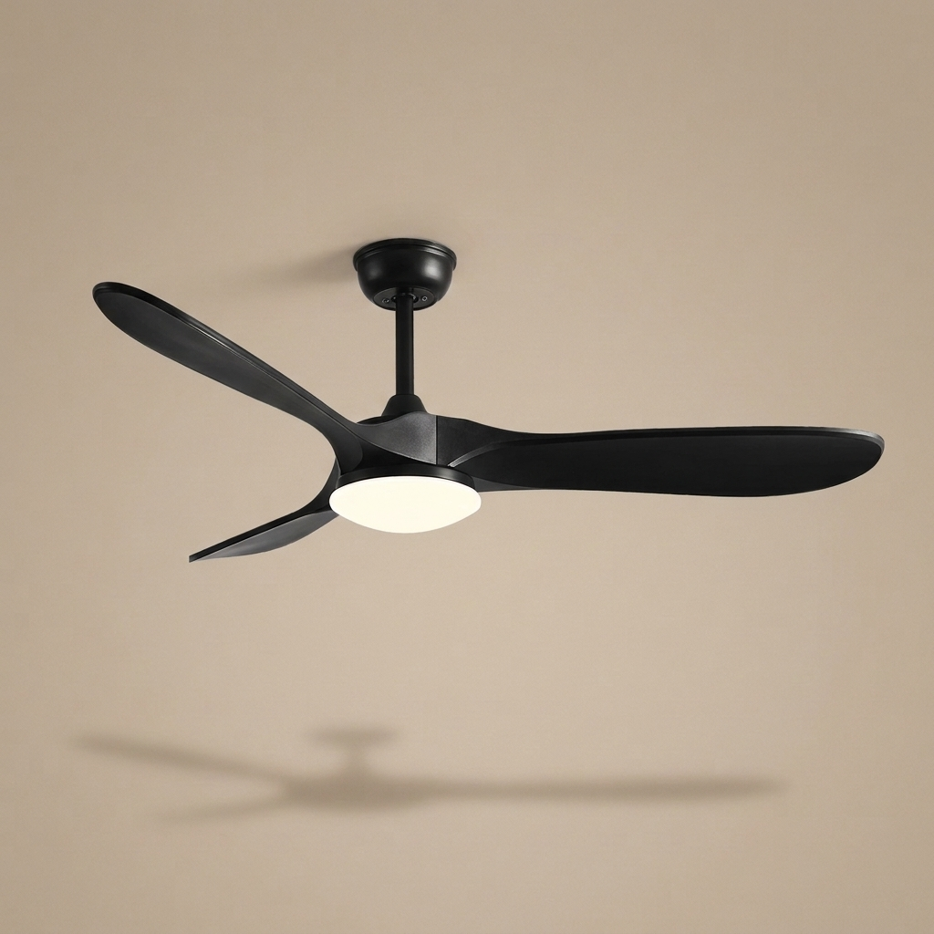 Lorne ceiling fan in matte black