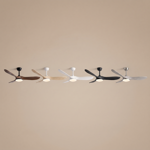 Lorne ceiling fan colour range - five finishes