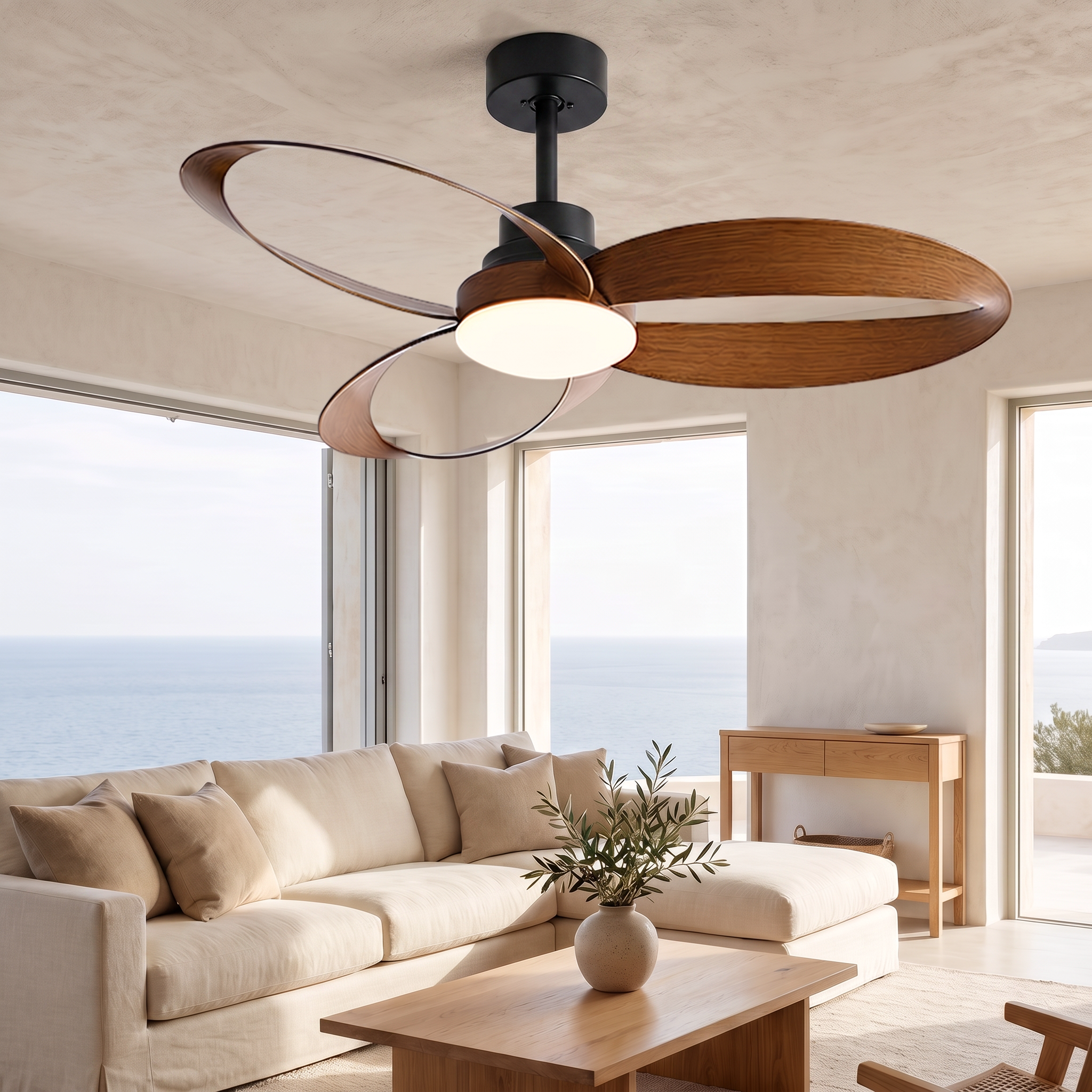 Sorrento — Sorrento Designer DC Ceiling Fan with 24 W LED | aussieceilingfans