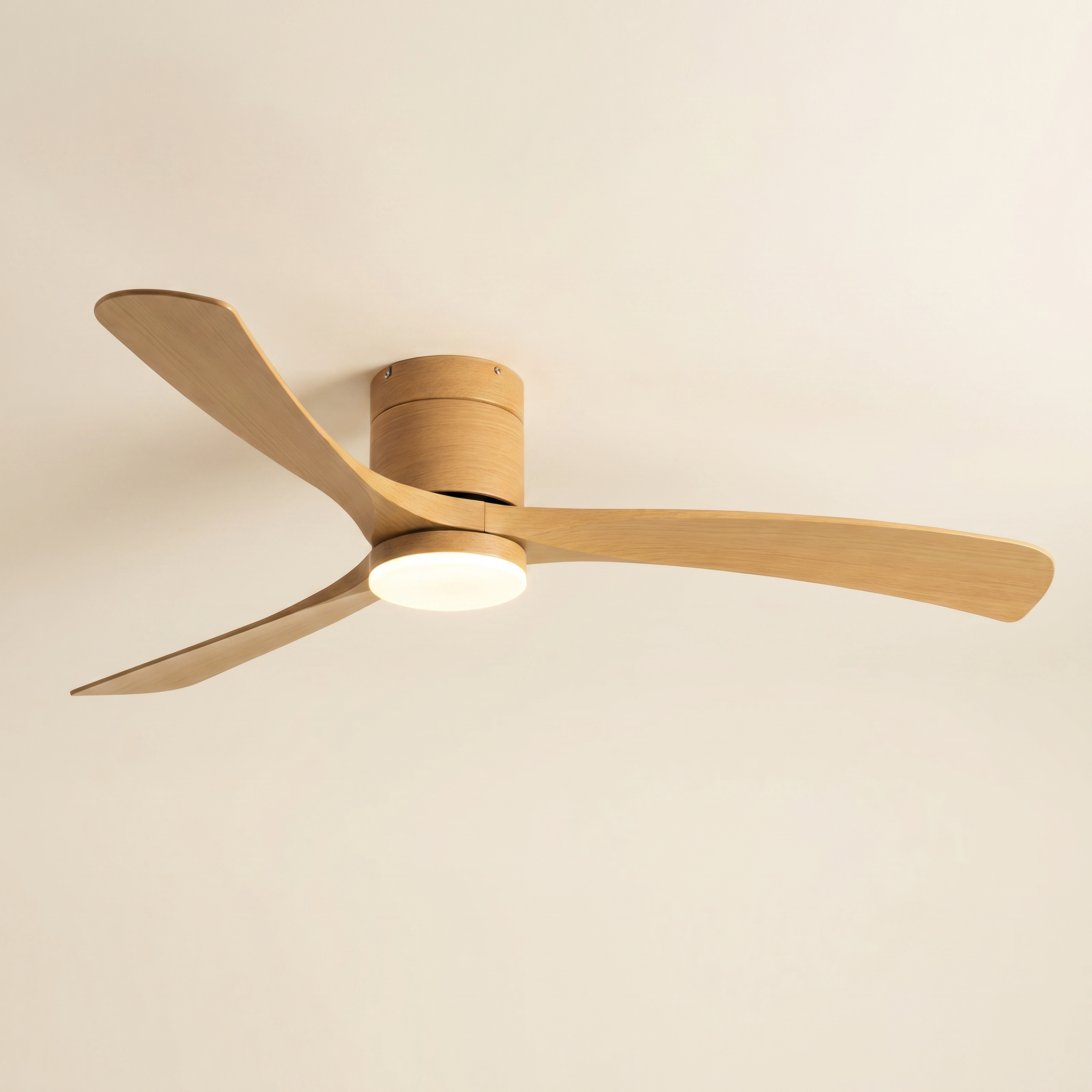 Marlo — Marlo Low-Profile Timber-Look DC Fan with LED | aussieceilingfans