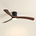 Marlo — Marlo Low-Profile Timber-Look DC Fan with LED | aussieceilingfans